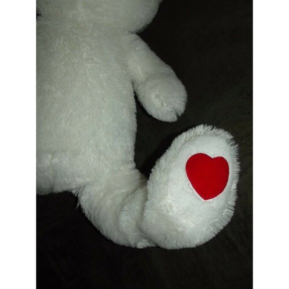 Teddy Bear Large White 36"-Three 3 Foot Giant Soft Plush heart stuffed animal FS - Picture 5 of 9